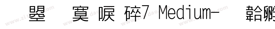 文鼎方新書H7 Medium字体转换